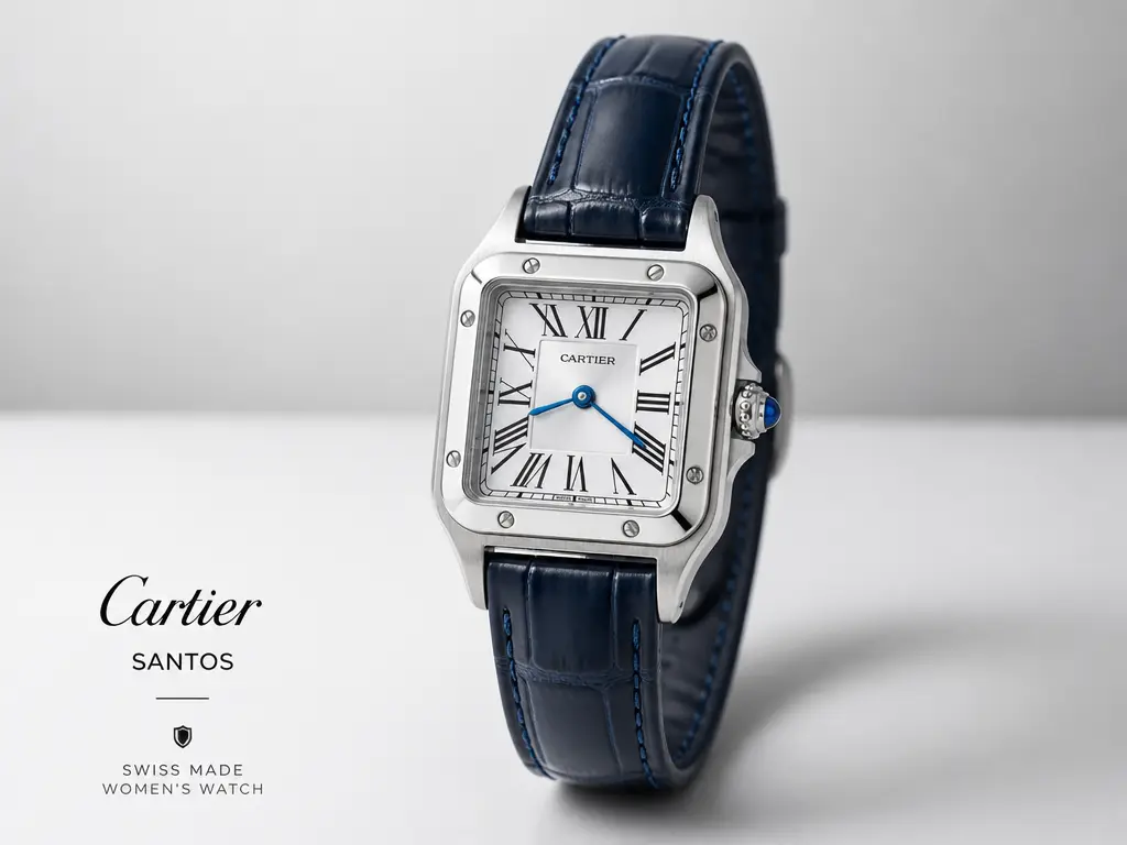 ساعت مچی زنانه Cartier Santos - 4