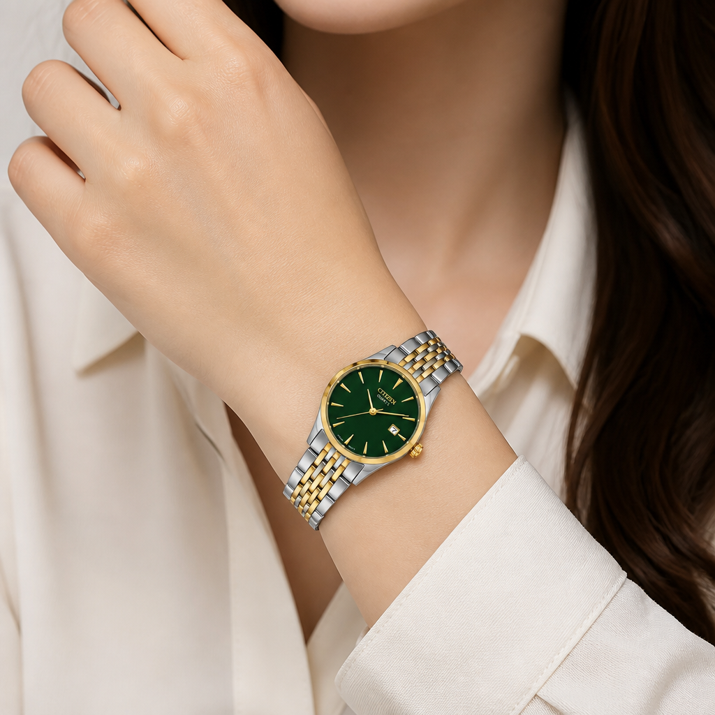 خرید ساعت مچی زنانه Citizen مدل Classic Green Dial